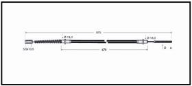 RECAMBIO FRENO INDUSTRIAL CA00614 - CABLE DE FRENO PGS