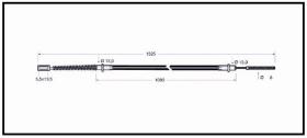 RECAMBIO FRENO INDUSTRIAL CA00615 - CABLE DE FRENO PGS