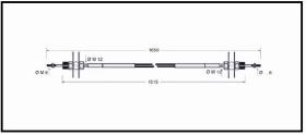 RECAMBIO FRENO INDUSTRIAL CA00617 - CABLE DE FRENO PGS