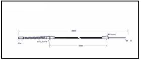 RECAMBIO FRENO INDUSTRIAL CA00619 - CABLE FRENO CESAB