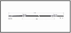 RECAMBIO FRENO INDUSTRIAL CA00621 - CABLE DE FRENO PGS