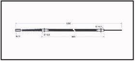 RECAMBIO FRENO INDUSTRIAL CA00622 - CABLE DE FRENO CESAB