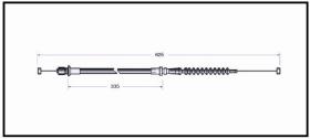 RECAMBIO FRENO INDUSTRIAL CA00626 - CABLE DE FRENO TOYOTA