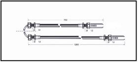 RECAMBIO FRENO INDUSTRIAL CA00627 - CABLE DE FRENO TOYOTA