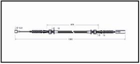 RECAMBIO FRENO INDUSTRIAL CA00629 - CABLE DE FRENO TOYOTA