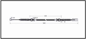 RECAMBIO FRENO INDUSTRIAL CA00630 - CABLE DE FRENO TOYOTA