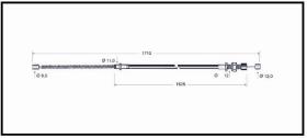 RECAMBIO FRENO INDUSTRIAL CA00634 - CABLE DE FRENO TOYOTA