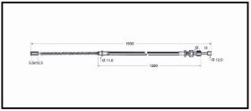 RECAMBIO FRENO INDUSTRIAL CA00635 - CABLE DE FRENO KOMATSU