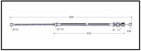 RECAMBIO FRENO INDUSTRIAL CA00637 - CABLE DE FRENO HYSTER