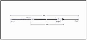 RECAMBIO FRENO INDUSTRIAL CA00640 - CABLE DE FRENO TOYOTA