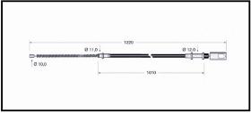 RECAMBIO FRENO INDUSTRIAL CA00641 - CABLE DE FRENO TOYOTA