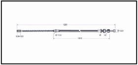 RECAMBIO FRENO INDUSTRIAL CA00642 - CABLE DE FRENO MITSUBISHI