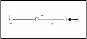 RECAMBIO FRENO INDUSTRIAL CA00647 - CABLE DE FRENO YALE-JUNGHEINRICH