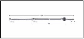 RECAMBIO FRENO INDUSTRIAL CA00649 - CABLE DE FRENO NYK