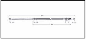 RECAMBIO FRENO INDUSTRIAL CA00655 - CABLE DE FRENO KOMATSU