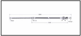 RECAMBIO FRENO INDUSTRIAL CA00657 - CABLE DE FRENO YALE-JUNGHEINRICH