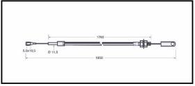 RECAMBIO FRENO INDUSTRIAL CA00659 - CABLE DE FRENO BT