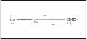 RECAMBIO FRENO INDUSTRIAL CA00660 - CABLE DE FRENO CLARK