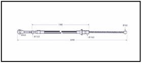 RECAMBIO FRENO INDUSTRIAL CA00661 - CABLE DE FRENO HYSTER