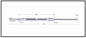 RECAMBIO FRENO INDUSTRIAL CA00662 - CABLE DE FRENO HYSTER