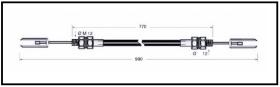 RECAMBIO FRENO INDUSTRIAL CA00669 - CABLE DE FRENO TOYOTA