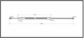 RECAMBIO FRENO INDUSTRIAL CA00671 - CABLE DE FRENO HYSTER