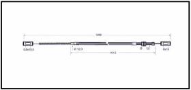 RECAMBIO FRENO INDUSTRIAL CA00677 - CABLE DE FRENO DETAS