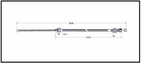 RECAMBIO FRENO INDUSTRIAL CA00678 - CABLE DE FRENO CATERPILLAR