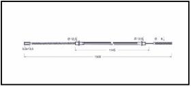 RECAMBIO FRENO INDUSTRIAL CA00680 - CABLE DE FRENO CARER