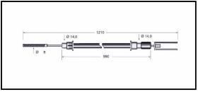 RECAMBIO FRENO INDUSTRIAL CA00684 - CABLE DE FRENO FENWICK