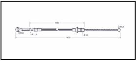 RECAMBIO FRENO INDUSTRIAL CA00688 - CABLE DE FRENO HYSTER