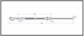 RECAMBIO FRENO INDUSTRIAL CA00689 - CABLE DE FRENO HYSTER