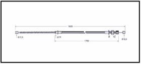 RECAMBIO FRENO INDUSTRIAL CA00691 - CABLE DE FRENO YALE-JUNGHEINRICH