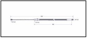 RECAMBIO FRENO INDUSTRIAL CA00695 - CABLE DE FRENO HYSTER