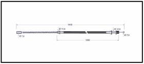 RECAMBIO FRENO INDUSTRIAL CA00697 - CABLE DE FRENO TOYOTA