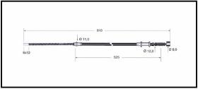 RECAMBIO FRENO INDUSTRIAL CA00700 - CABLE DE FRENO TOYOTA