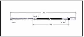 RECAMBIO FRENO INDUSTRIAL CA00701 - CABLE DE FRENO TOYOTA