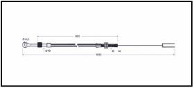 RECAMBIO FRENO INDUSTRIAL CA00704 - CABLE DE FRENO LUGLI