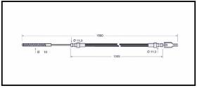 RECAMBIO FRENO INDUSTRIAL CA00705 - CABLE DE FRENO YALE-JUNGHEINRICH