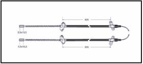 RECAMBIO FRENO INDUSTRIAL CA00707 - CABLE DE FRENO BERZOINI