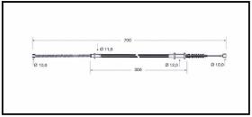 RECAMBIO FRENO INDUSTRIAL CA00711 - CABLE DE FRENO TOYOTA