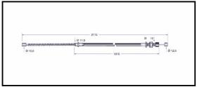 RECAMBIO FRENO INDUSTRIAL CA00714 - CABLE DE FRENO TCM