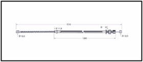 RECAMBIO FRENO INDUSTRIAL CA00715 - CABLE DE FRENO TCM