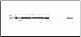 RECAMBIO FRENO INDUSTRIAL CA00720 - CABLE DE FRENO LUGLI