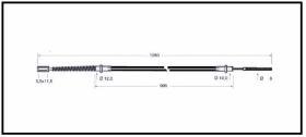 RECAMBIO FRENO INDUSTRIAL CA00721 - CABLE DE FRENO LUGLI