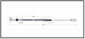 RECAMBIO FRENO INDUSTRIAL CA00722 - CABLE DE FRENO LUGLI