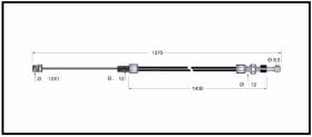 RECAMBIO FRENO INDUSTRIAL CA00725 - CABLE DE FRENO LUGLI