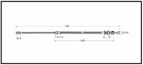 RECAMBIO FRENO INDUSTRIAL CA00729 - CABLE DE FRENO MITSUBISHI