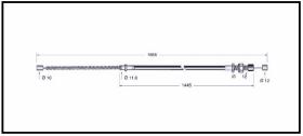 RECAMBIO FRENO INDUSTRIAL CA00731 - CABLE DE FRENO YALE-JUNGHEINRICH