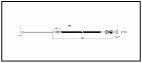 RECAMBIO FRENO INDUSTRIAL CA00732 - CABLE DE FRENO NISSAN